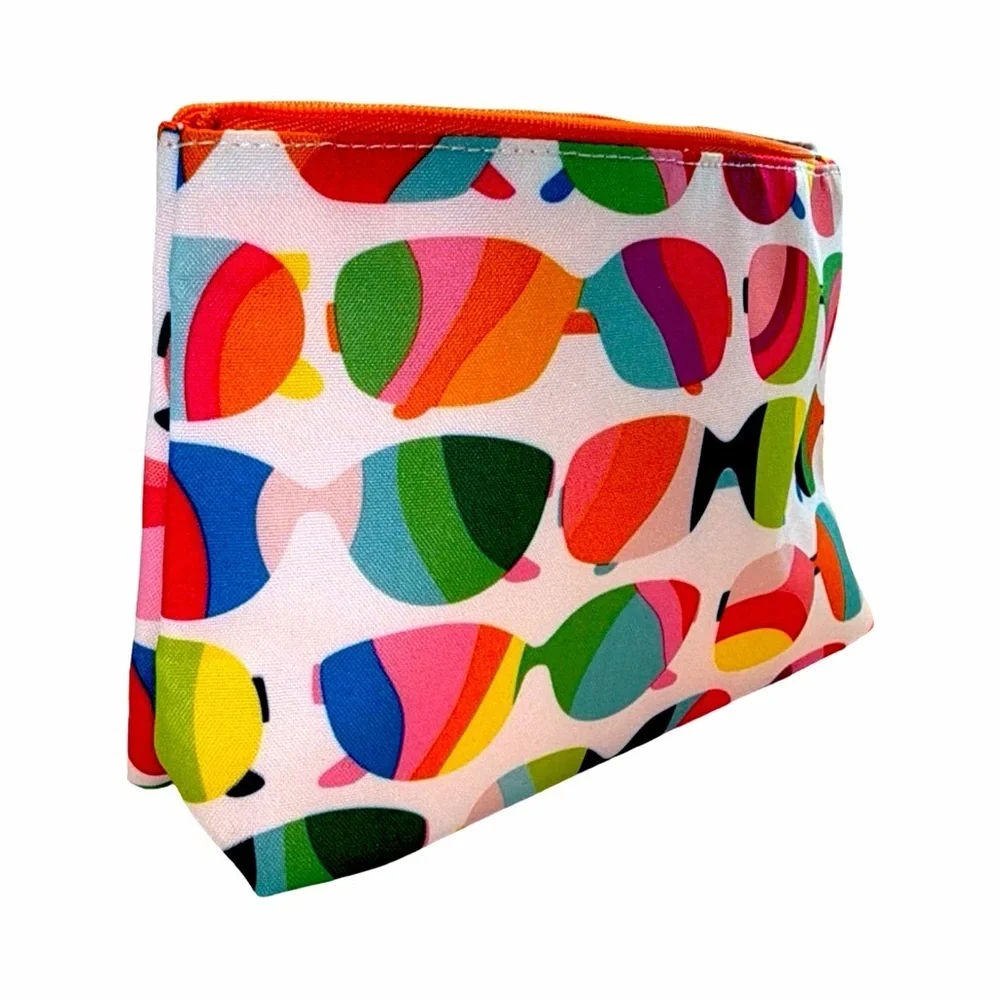 Clinique Sunglasses Print Cosmetic Pouch | Multicolor | NWOT